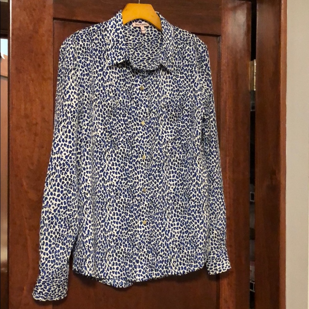 Juicy Couture women’s silky button up size medium